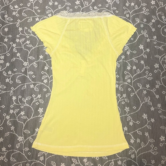 Y2K  guess yellow lace top - Picture 5 of 6